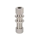 tube fitting stainless steel 316 swagelok compression fitting straight union with Twin Ferrules Instrument fitting