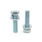 China Screw Stainless Steel Three Parts Combination Screw Fasteners Stainless Steel Hex Head Bolt M3