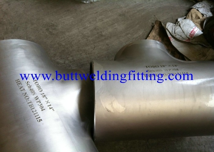 904L Butt Weld Fittings Stainless Steel Equal Tee 1-48 Inch