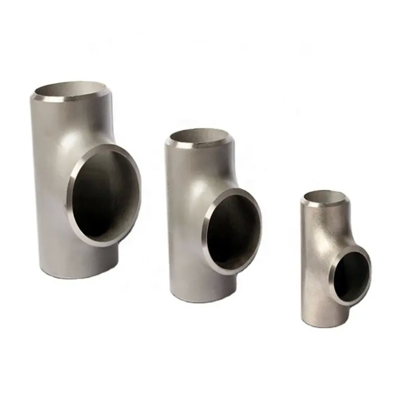 Stainless Steel Pipe Fittings 3inch DN80 SCH10S 304 / 304L Equal Tee