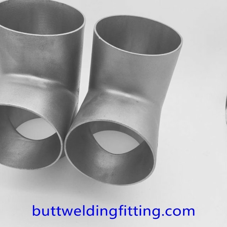 Chlorination Systems Seamless Stainless Steel Pipe Tee Fittings Excellent Resistance