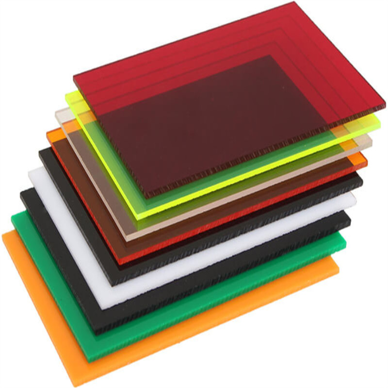 Fluorescent Cast Acrylic Sheeting with Elongation 50% Impact Strength 80-100 Times Of Ordinary Glass
