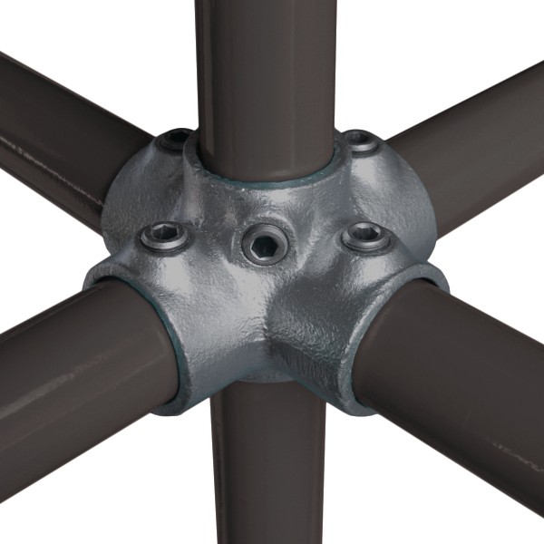 اتصالات نوک سینه نوک جوش لوله فولادی ضد زنگ 2 اینچ با اتصالات گیره کلید سریع چدنی 5