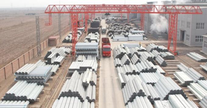 لوله های فولادی پیش گالوانیزه داربست جوش داده شده گرد ساختمانی GI 0