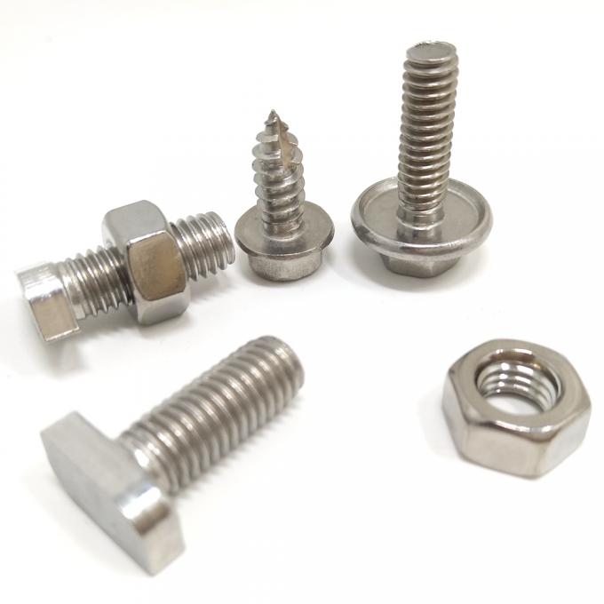 پیچ و مهره پیچ شش گوش فولاد ضد زنگ بست A2-70 304 316 CNC lathing BOLT 5