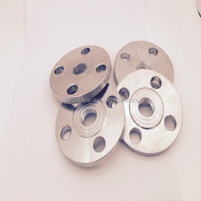 1-1/2 "TH RF 150LB فولاد ضد زنگ در فلنج 316L چهره بلند شده TH Flange ANSI B16.5 Flange Threaded 1