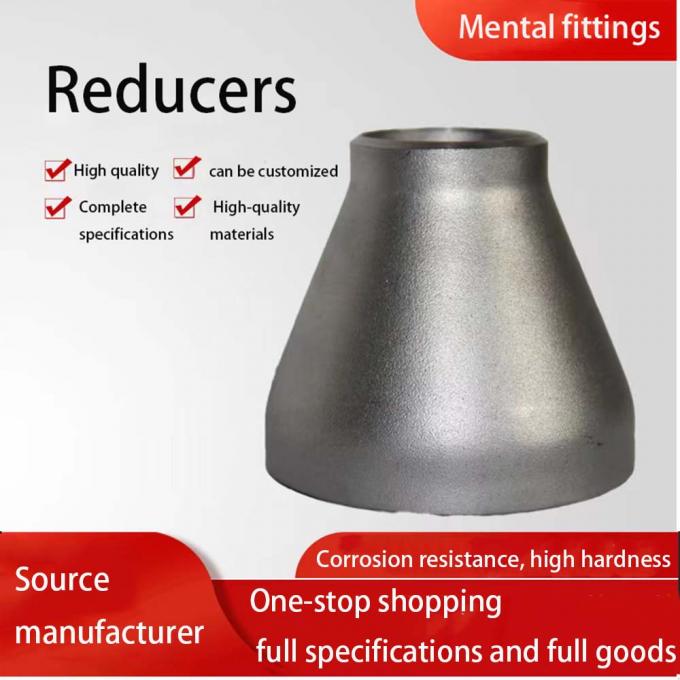 فلز کارخانه عرضه بُت جوش لوله لوازم جانبی مخفف متمرکز UNS S31803 دو فلز لوله های فولاد ضد زنگ دو "X 1" SCH40S 1