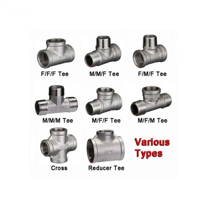 ASME B16.9 TR شن و ماسه رول شده فولاد ضد زنگ کاهش Tee برابر TEE 1/8 "-60" تکه جوش SS لوله نصب 3