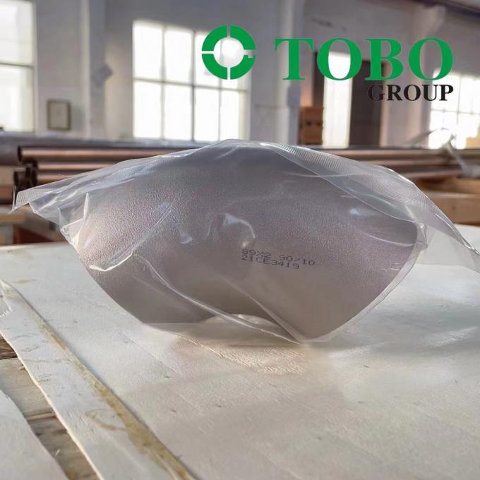 CuNi 90/10 شعاع کوتاه آرنج 45 شعاع کوتاه آرنج EHN 9603/600s 5.5 mm 5mm DN 600 CuNi10Fe1.6 Mn 3