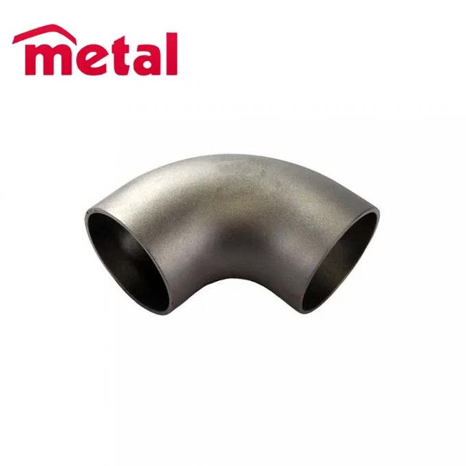 فولاد ضد زنگ Ss304 / 316 لوله لوازم جفت شده لوازم جفت شده ASME B16.9 90D Butt weld Elbow 3