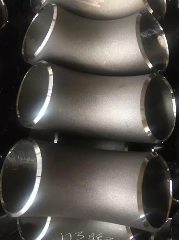 5 درجه فولاد ضد زنگ آرنج لوازم جانبی - 1/8 "-4" SS304/316 SCH80, ایده آل برای لوله کشی صنعتی و پردازش شیمیایی 1