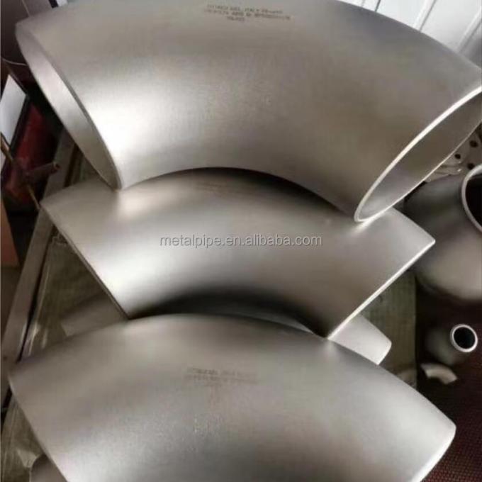 Monel 400 B366 WPNC UNS N04400 2" STD نیکل آلیاژ فولاد Butt Fittings لوله های جوش فولاد آرنج 0