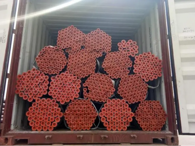 304 201 لوله گرد فولاد ضد زنگ لوله/ لوله فولاد ضد زنگ بدون سلسله 3