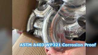 ASTM A403 WP321 خم برگشت 180 درجه مطابق با NACE