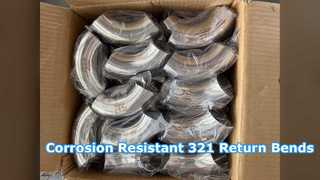 ASTM A403 WP321 خم برگشت 180 درجه مطابق با NACE