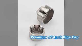 درپوش لوله فولادی ضد زنگ ASTM A403 WP304 16 اینچ Sch 120