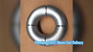 اتصالات جوش لب به لب با شعاع بلند 90 درجه Premium 316SS