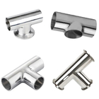 Stainless Steel 304 316 Tube Pipe Fittings Clamp Welding Equal Tee