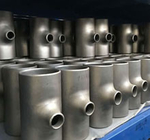 Factory Price Ferritic Austenitic Stainless A815 WPS31803 reducing Tee Pipe Fittings 1/2"-10" SCH40 SCH80 SCH100