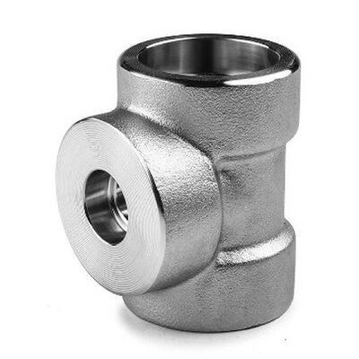 SW Tee Socket Welding Fitting Forged Pipe Fitting TR TS NPS 1/8"-NPS 4" ASTM A105 ASTM A182 F304/F304L, F316/F316LASTM A182 F11,  F91ASME B16.11