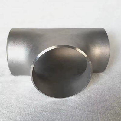 ASME B16.9 Stainless Steel Barred Tee SCH80 Butt Weld Corrosion Resistant Fittings