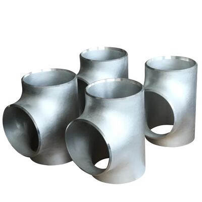 ASME B16.9 Stainless Steel Barred Tee SCH80 Butt Weld Corrosion Resistant Fittings