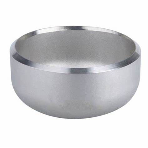 Stainless Steel Welded Head Polished Thickened Stamped Pipe Cap Wide Application Range