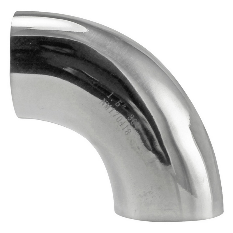 ELBOW 90, SEAMLESS ASTM A234 GR WPB-S, ASME B16.9, R=1.5D, BUTT WELD, CS01, SCH40 Ø3"
