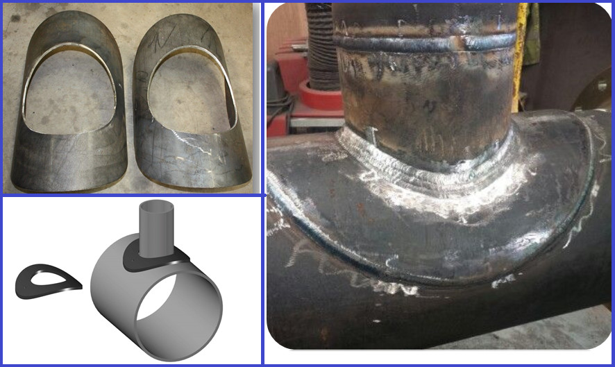 Reinforcing Pad or RePAD or RF Pad Pipe branch 90°and 45° 8''x8''