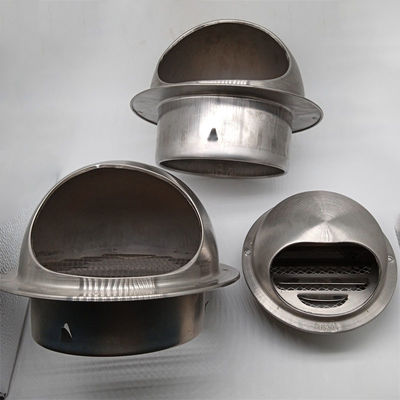 Air Vent 6 Inch 304 Stainless Steel Round Exhaust Grille Louvered Silver