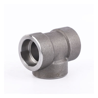 Socket Welding Tee 316 Stainless Steel Forged Tee ASTM A336 F22 Barred Tee 3" X 3" Sch 40