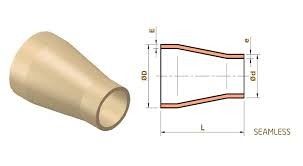 China Factory Cooper Nickel 90/10 Concentric Reducer Sanitary A234 WPA ASME B16.9 Customized