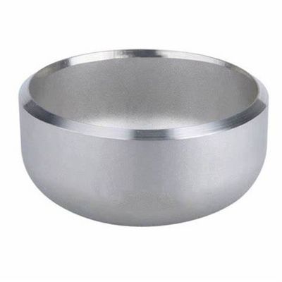 Stainless Steel Welded Head Polished Thickened Stamped Pipe Cap Wide Application Range