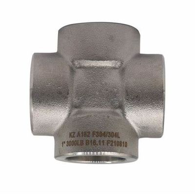 Stainless Steel 304/316 Socket Weld Cross Forged Socket Welding Pipe Fitting