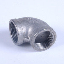 90 Degree LR Elbow Stainless Steel Pipe Fittings Forged Fittings Threaded Tube Connector