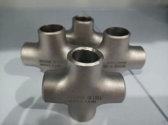 304/316L Stainless Steel Cross, Sch40 Butt-Weld Fitting Equal Tee Type for Piping System
