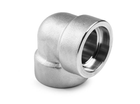 SCH 40 DN 50 Forged Pipe Fittings ASME B16.11 90 Degree Elbow