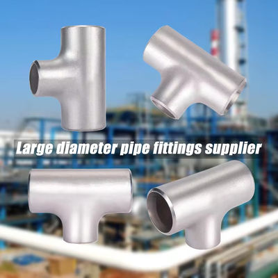 Stainless Steel Tee Durable and Corrosion-Resistant Butt Welded Connection