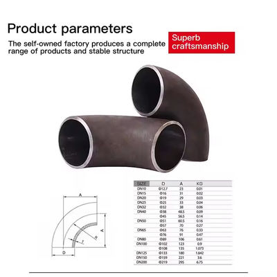 Butt-welding 45D Long Radius Elbow ASTM B466 CuNi 7030 1”-2”Schedule 10 ASME B16.9