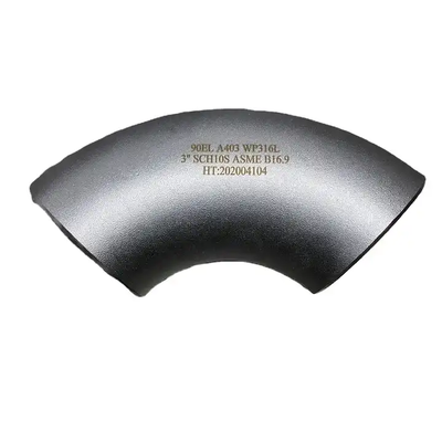 ASME B16.9 304 Stainless Steel Butt Weld 90° Elbow Seamless Pipe Fitting